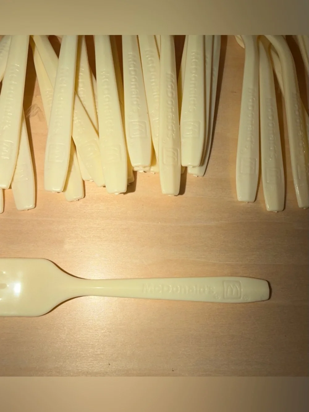 Vintage McDonald’s Plastic Disposable‎ Forks Lot Of 50